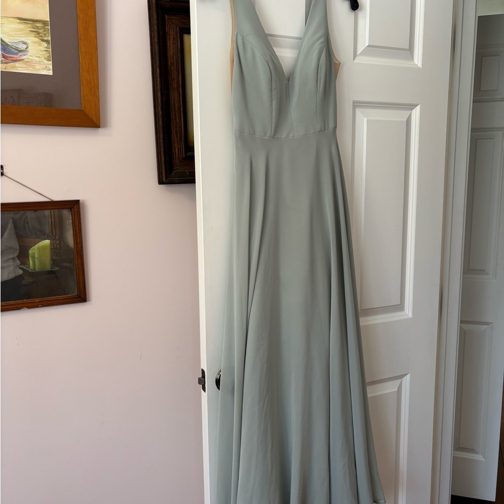 Gray Maxi Dress with Elegant Flow